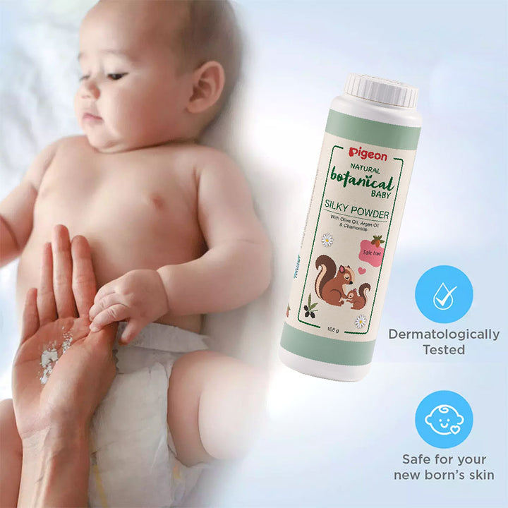 Pigeon Natural Botanical Baby Silky Talc-Free Powder 125g - Easy Pharmacy LLC