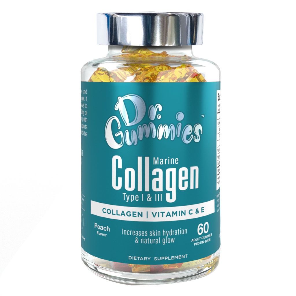 Dr. Gummies Marine Collagen Adult Gummies with Vitamins C & E, Pack of 60's - Easy Pharmacy LLC