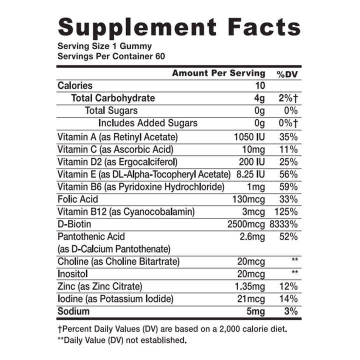 Dr. Gummies Beauty Adult Gummies with Biotin & Antioxidants, Pack of 60's - Easy Pharmacy LLC