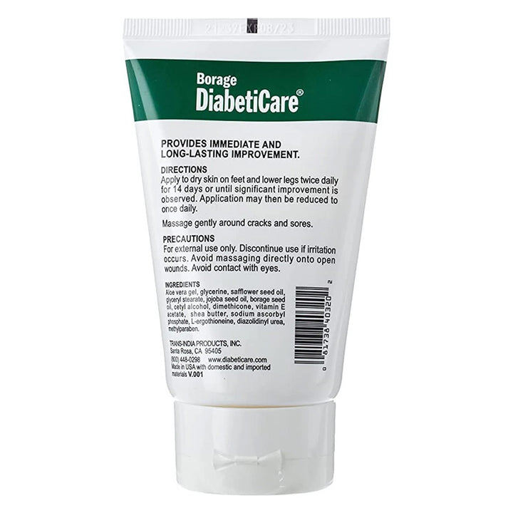 ShiKai Borage DiabetiCare Omega-6 Foot Cream For Severely Dry Skin 125ml - Easy Pharmacy LLC