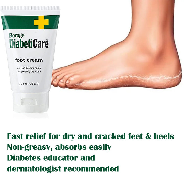 ShiKai Borage DiabetiCare Omega-6 Foot Cream For Severely Dry Skin 125ml - Easy Pharmacy LLC