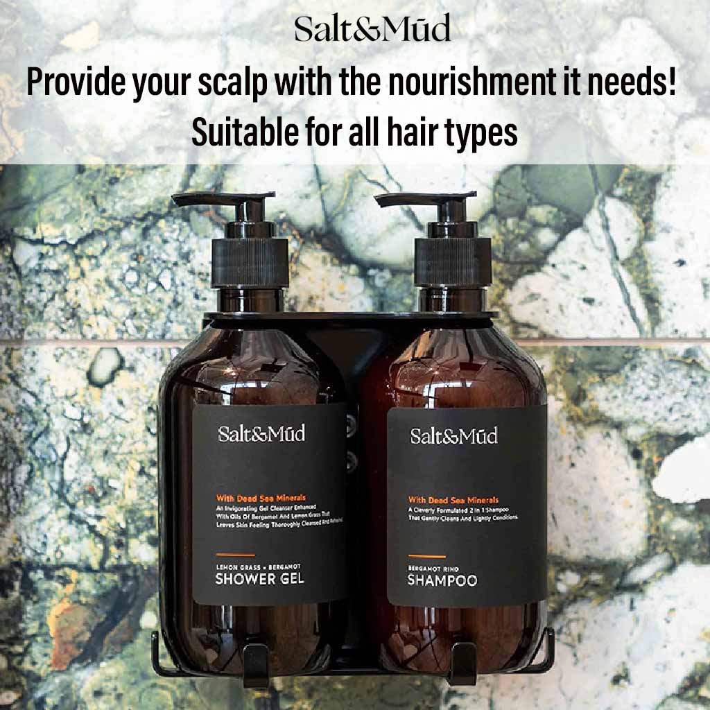 Salt And Mud Hair Shampoo With Dead Sea Minerals & Bergamot Rind 500ml - Easy Pharmacy LLC