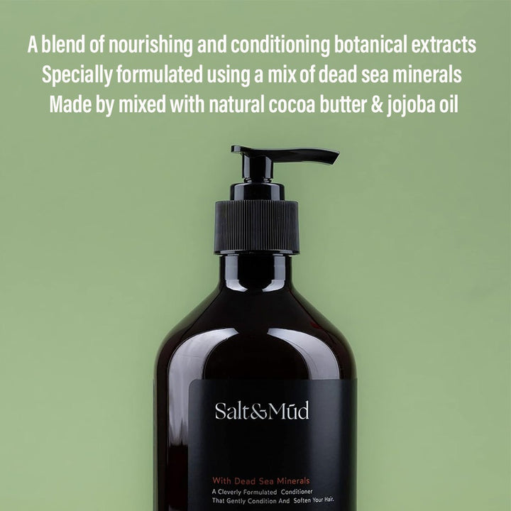 Salt And Mud Hair Conditioner With Dead Sea Minerals & Bergamot Rind 500ml - Easy Pharmacy LLC