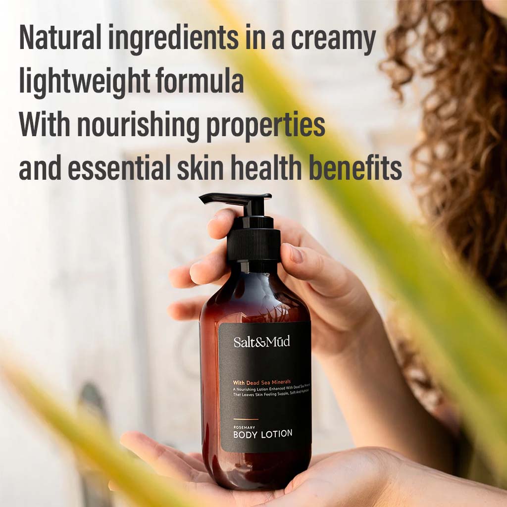 Salt And Mud Nourishing Body Lotion With Dead Sea Minerals & Rosemary 500ml - Easy Pharmacy LLC