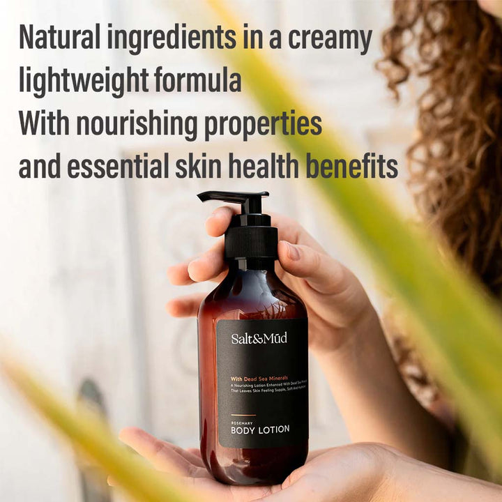 Salt And Mud Nourishing Body Lotion With Dead Sea Minerals & Rosemary 500ml - Easy Pharmacy LLC
