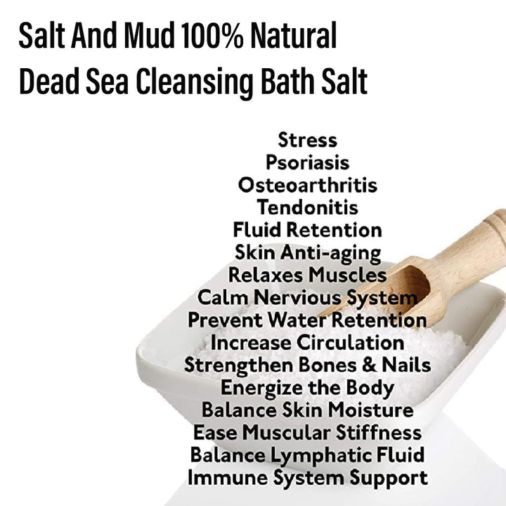 Salt And Mud 100% Natural Dead Sea Cleansing Bath Salt 500g - Easy Pharmacy LLC