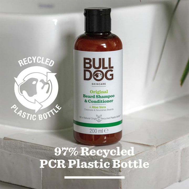 Bulldog Skincare Original Beard Shampoo & Conditioner With Aloe Vera 200ml - Easy Pharmacy LLC