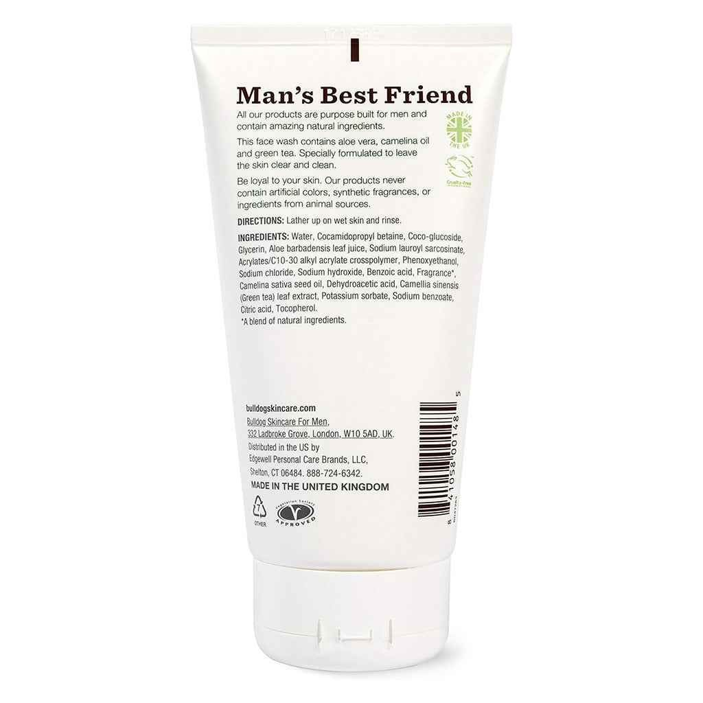 Bulldog Skincare Original Face Wash For Men With Aloe Vera 150ml - Easy Pharmacy LLC
