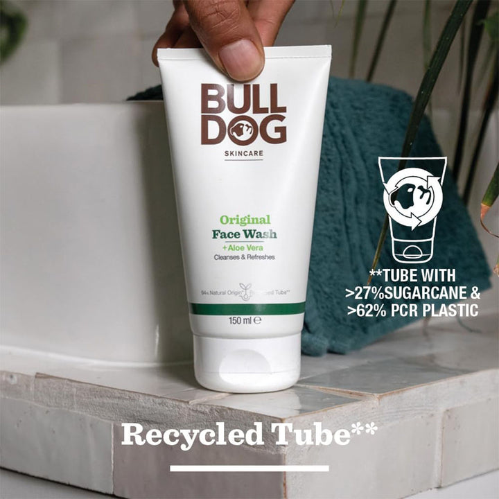 Bulldog Skincare Original Face Wash For Men With Aloe Vera 150ml - Easy Pharmacy LLC