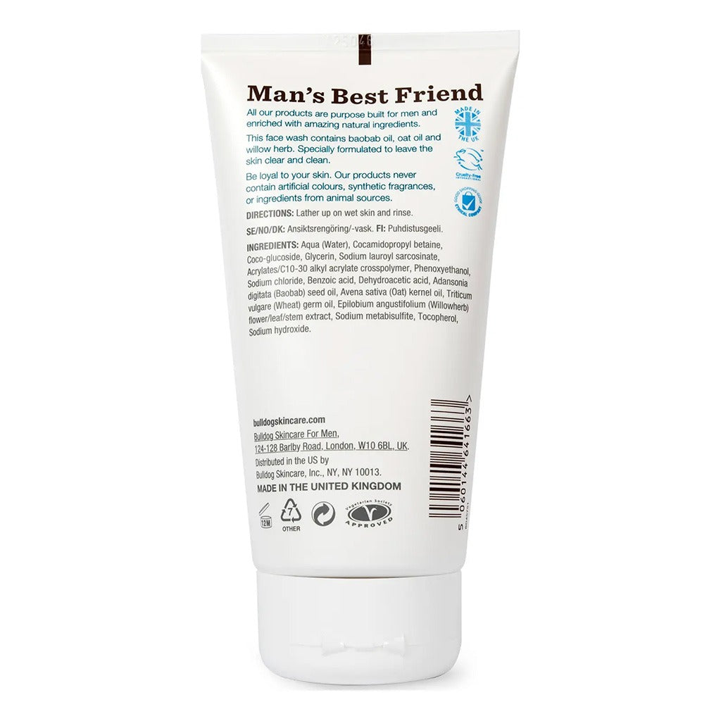 Bulldog Skincare Sensitive Face Wash For Men With Willow Herb 150ml - Easy Pharmacy LLC