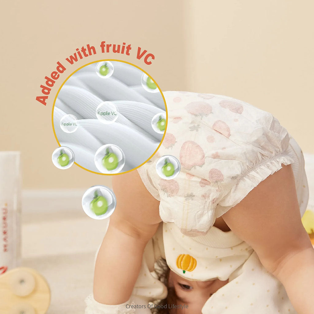 Makuku Slim Tape Air Diapers, Size 5, X-Large For 12-17Kg Baby, Pack of 32's - Easy Pharmacy LLC