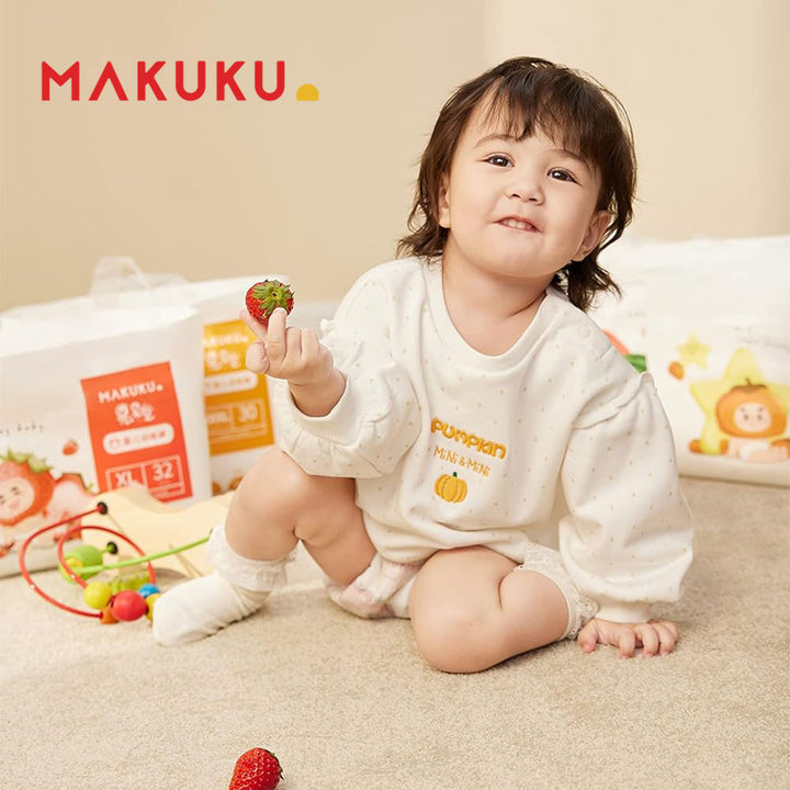 Makuku Slim Tape Air Diapers, Size 5, X-Large For 12-17Kg Baby, Pack of 192's - Easy Pharmacy LLC