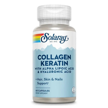 Solaray Collagen Keratin Capsules With Hyaluronic Acid And Alpha Lipoic 60 Count