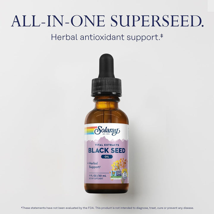 Solaray Cold Pressed Black Seed 7% Thymoquinone Oil 30ml - Easy Pharmacy LLC