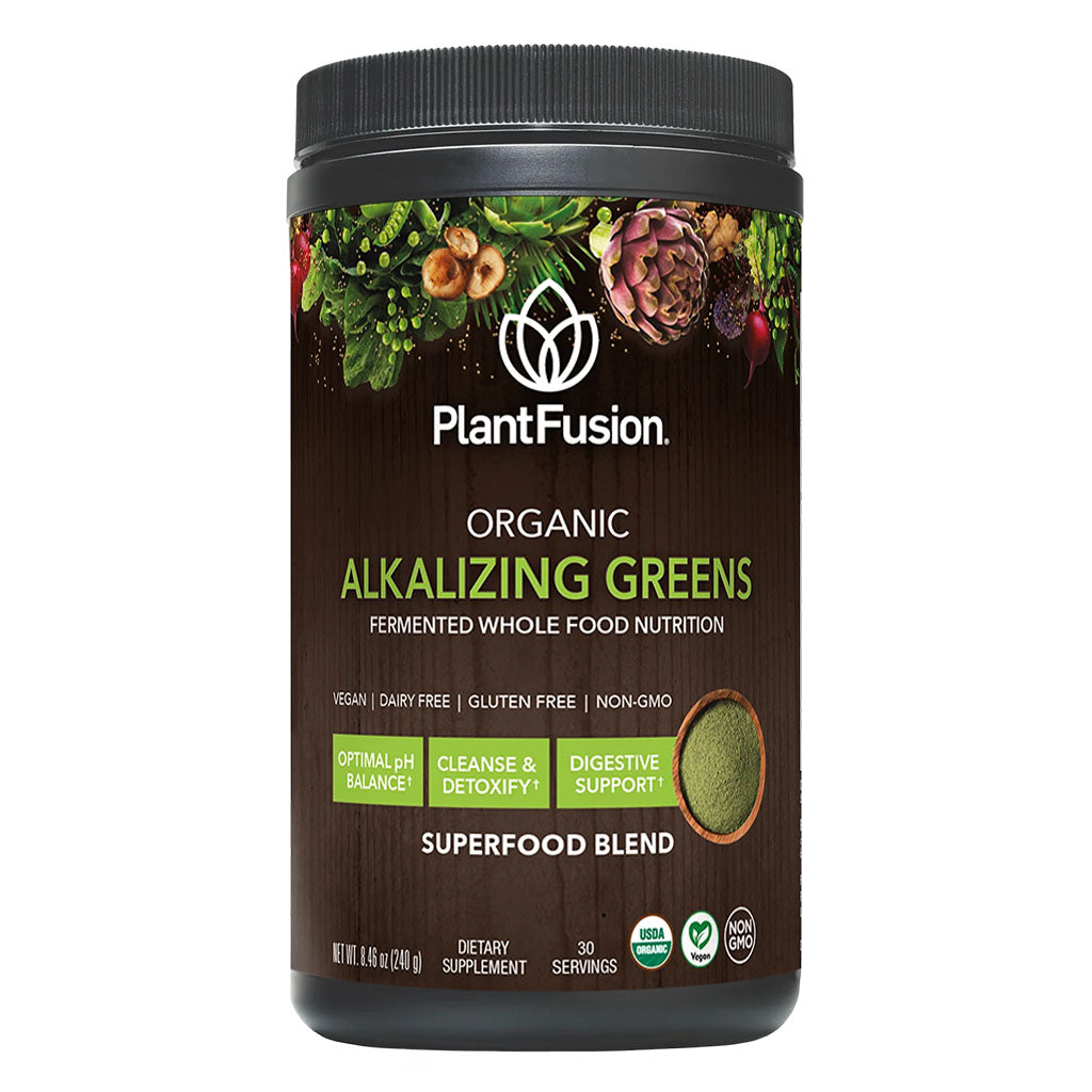 PlantFusion Organic Alkalizing Greens Fermented Superfood Powder Blend 240g - Easy Pharmacy LLC