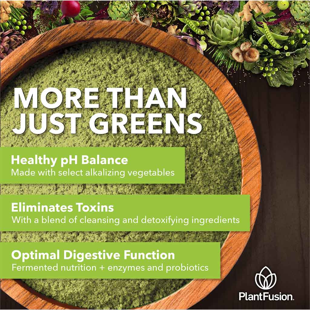 PlantFusion Organic Alkalizing Greens Fermented Superfood Powder Blend 240g - Easy Pharmacy LLC