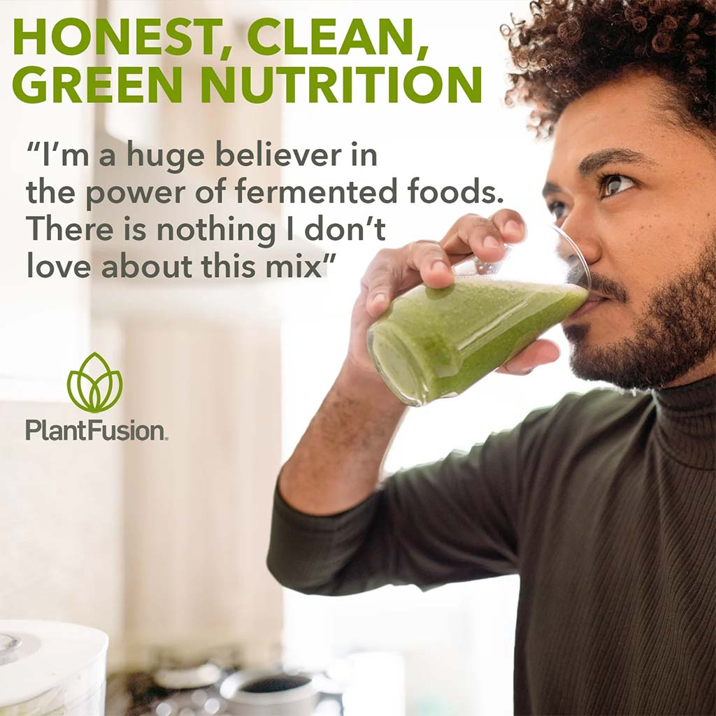 PlantFusion Organic Fruitiful Greens Fermented Superfood Powder Blend 240g - Easy Pharmacy LLC