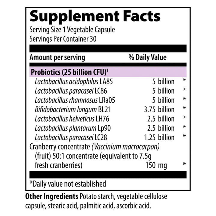 Vibrant Health U.T Probiotic Vegetarian Capsules for Urinary Health, Pack of 30's - Easy Pharmacy LLC