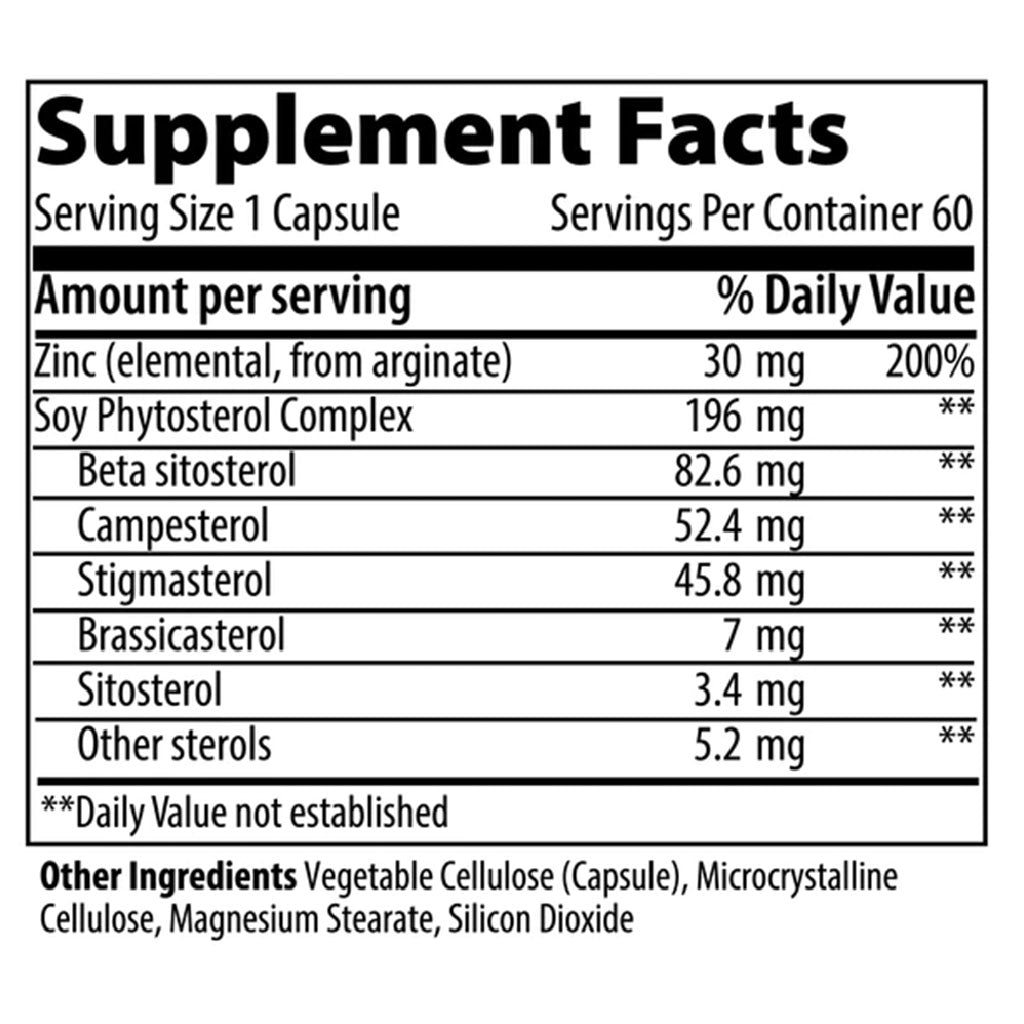 Vibrant Health A Man’s Zinc Capsules for Prostate Health, Pack of 60's - Easy Pharmacy LLC