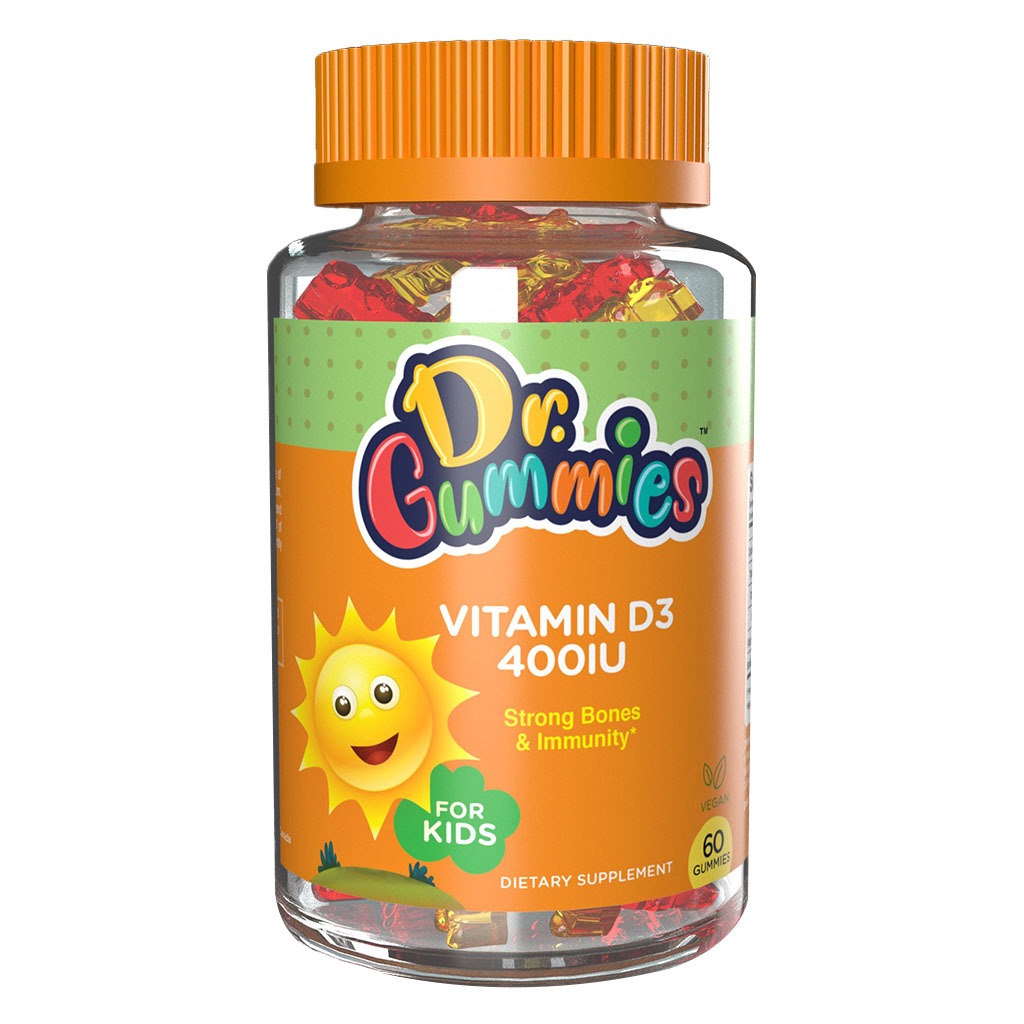 Dr. Gummies Kids Vitamin D3 Gummies 400IU For Strong Bones & Immunity, Pack of 60’s - Easy Pharmacy LLC