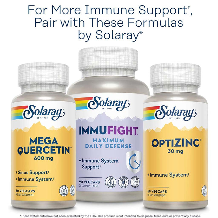 Solaray Liposomal Vitamin C 500mg Veg Capsules For Healthy Immune System, Pack of 100's - Easy Pharmacy LLC