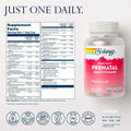 Solaray Prenatal Multivitamin Veg Capsules Once Daily DHA and Iron 90 Count