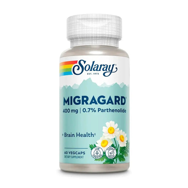 Solaray Migragard 400 Mg Feverfew Extract Vegetarian Capsules 60 Count