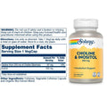 Solaray Choline And Inositol Vegan Capsules 100 Count Supports Metabolism