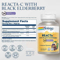 Solaray Reacta C Black Elderberry Vegan Capsules Immunity Support 120 Count