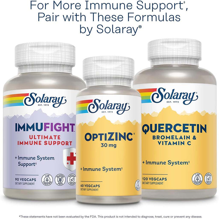 Solaray Reacta C With Black Elderberry Veg Capsules For Immunity Support, Pack of 120's - Easy Pharmacy LLC
