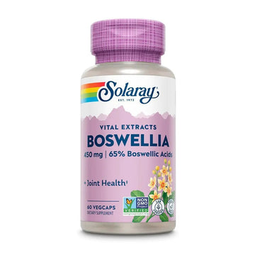 Solaray Boswellia Resin Extract 450mg Capsules Supports Joint Health 60 Count