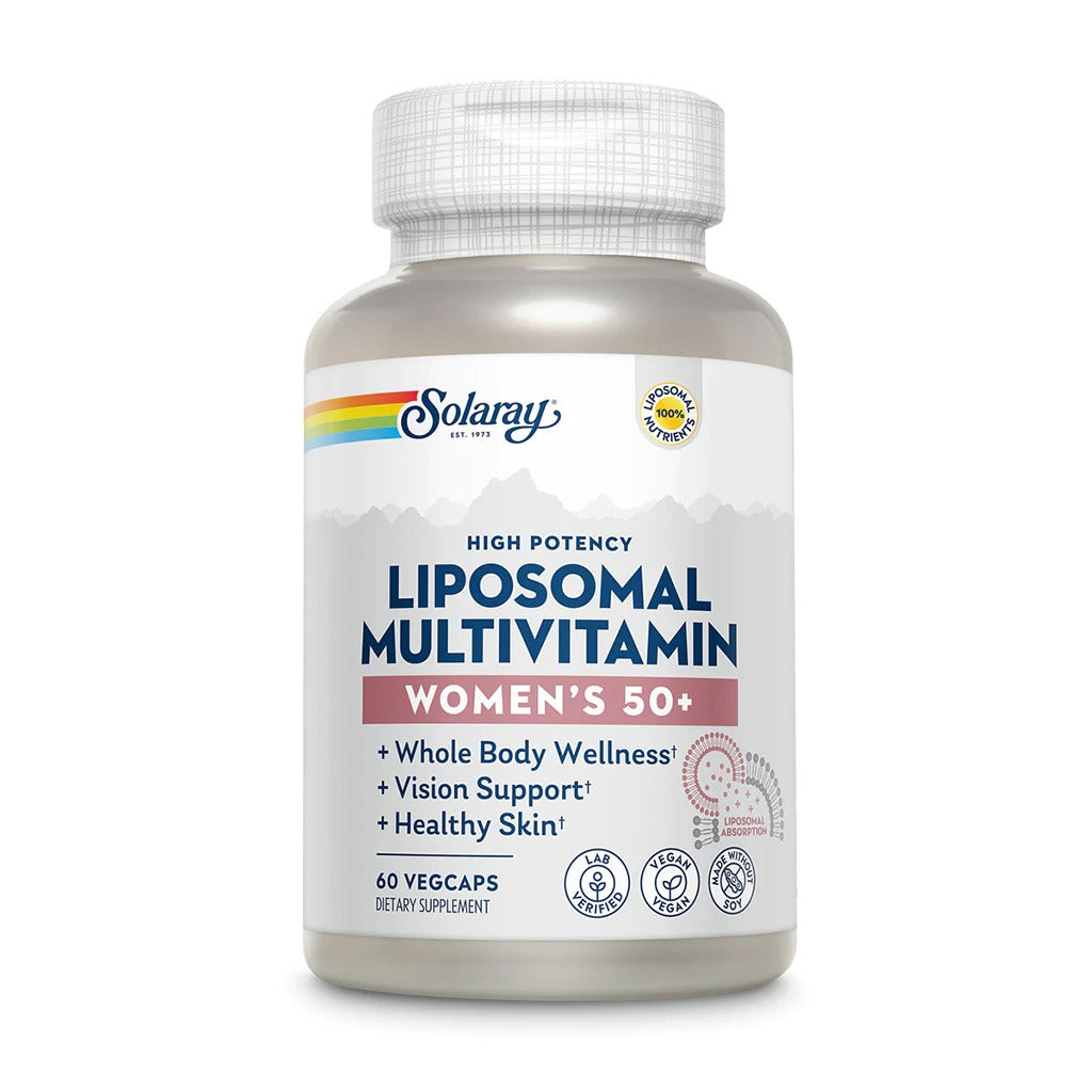 Solaray Women's 50+ Liposomal Multivitamin Vegetarian Capsules For Whole Body Wellness, Pack of 60's - Easy Pharmacy LLC