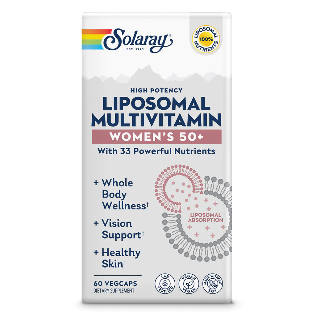 Solaray Women's 50+ Liposomal Multivitamin Vegetarian Capsules For Whole Body Wellness, Pack of 60's - Easy Pharmacy LLC
