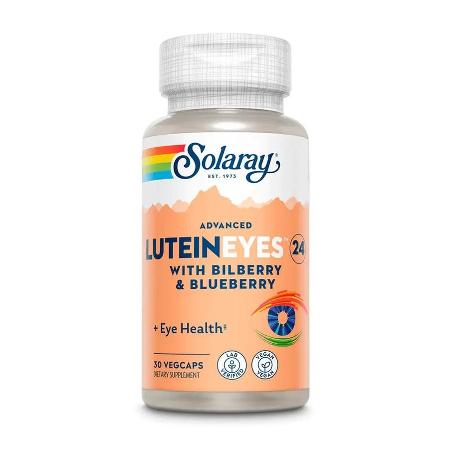 Solaray Advanced Lutein Eyes 24mg Vegetarian Capsules For Eye Health 30 Count
