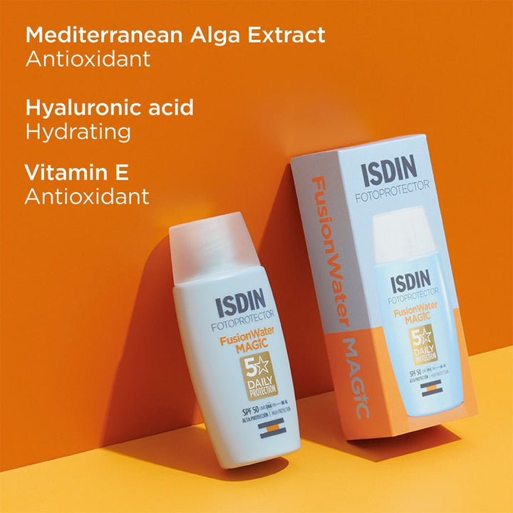 Isdin Fotoprotector Fusion Water Magic SPF 50 Facial Sunscreen 50ml - Easy Pharmacy LLC
