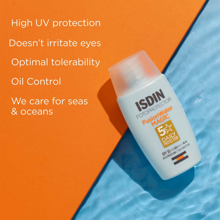 Isdin Fotoprotector Fusion Water Magic SPF 50 Facial Sunscreen 50ml - Easy Pharmacy LLC
