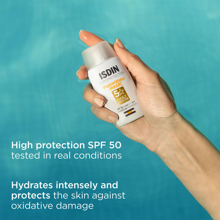 Isdin Fotoprotector Fusion Water Magic SPF 50 Facial Sunscreen 50ml - Easy Pharmacy LLC