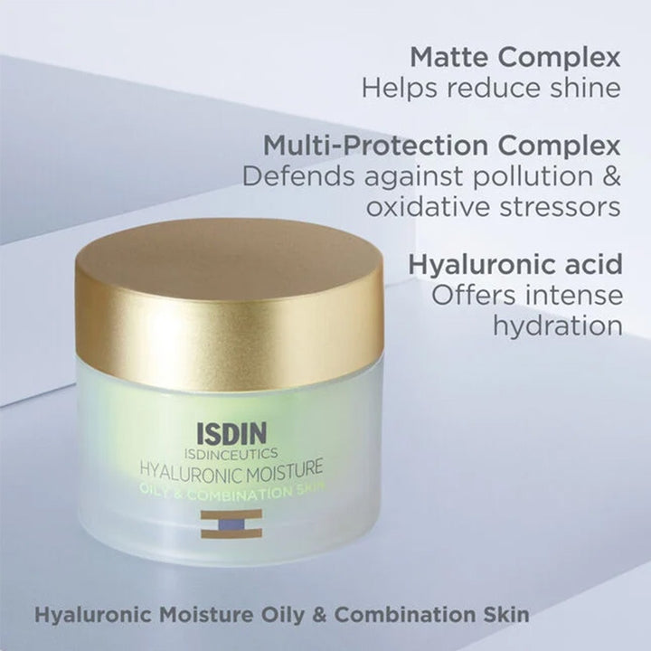 Isdin Isdinceutics Hyaluronic Moisture Cream For Oily Skin & Combination Skin 50g - Easy Pharmacy LLC