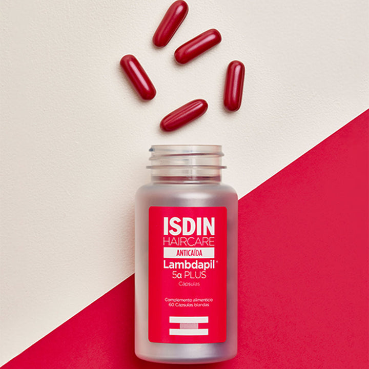 Isdin Haircare Anticaida Lambdapil 5α Plus Anti-Hair Loss Supplement Capsules, Pack of 60's - Easy Pharmacy LLC