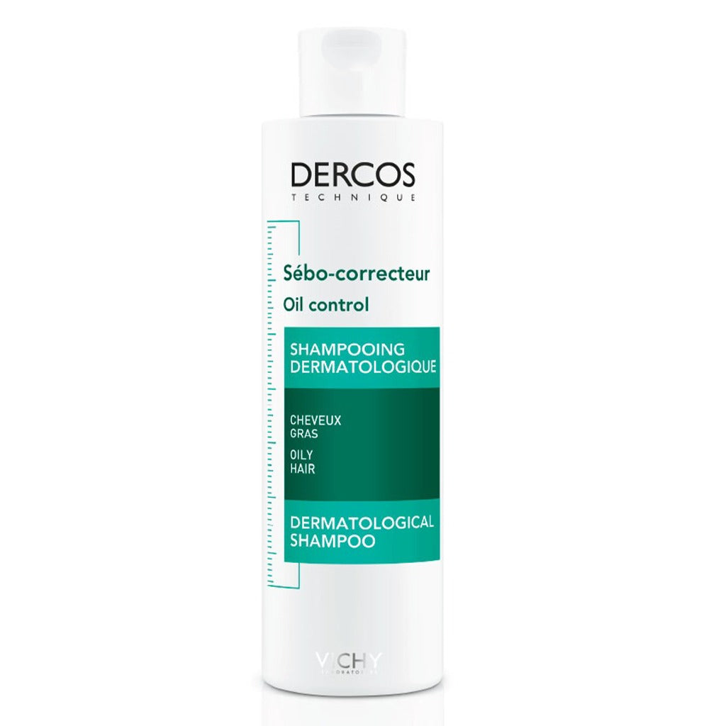 Vichy Dercos Oil Control Paraben-Free Shampoo For Oil Scalp and Hair 200ml - Easy Pharmacy LLC