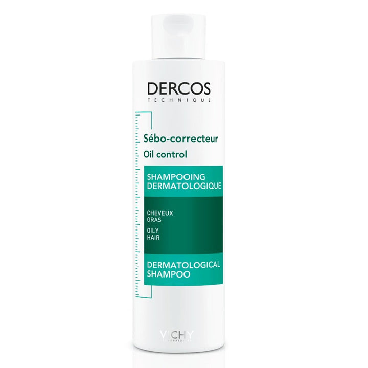 Vichy Dercos Oil Control Paraben-Free Shampoo For Oil Scalp and Hair 200ml - Easy Pharmacy LLC