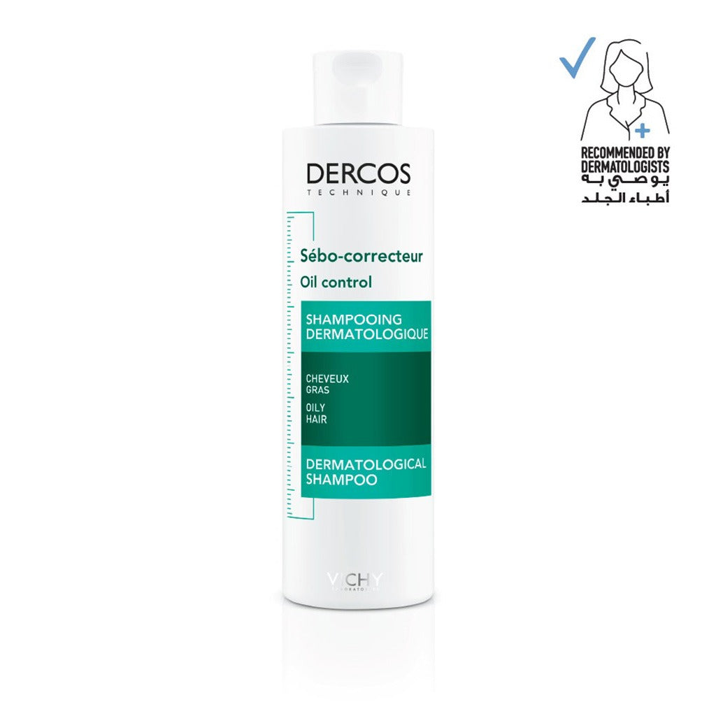 Vichy Dercos Oil Control Paraben-Free Shampoo For Oil Scalp and Hair 200ml - Easy Pharmacy LLC