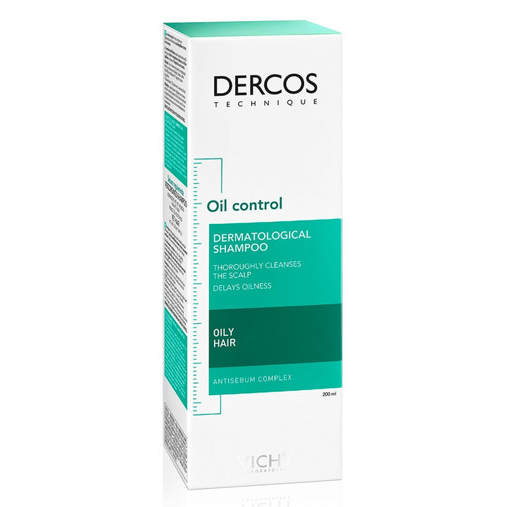 Vichy Dercos Oil Control Paraben-Free Shampoo For Oil Scalp and Hair 200ml - Easy Pharmacy LLC