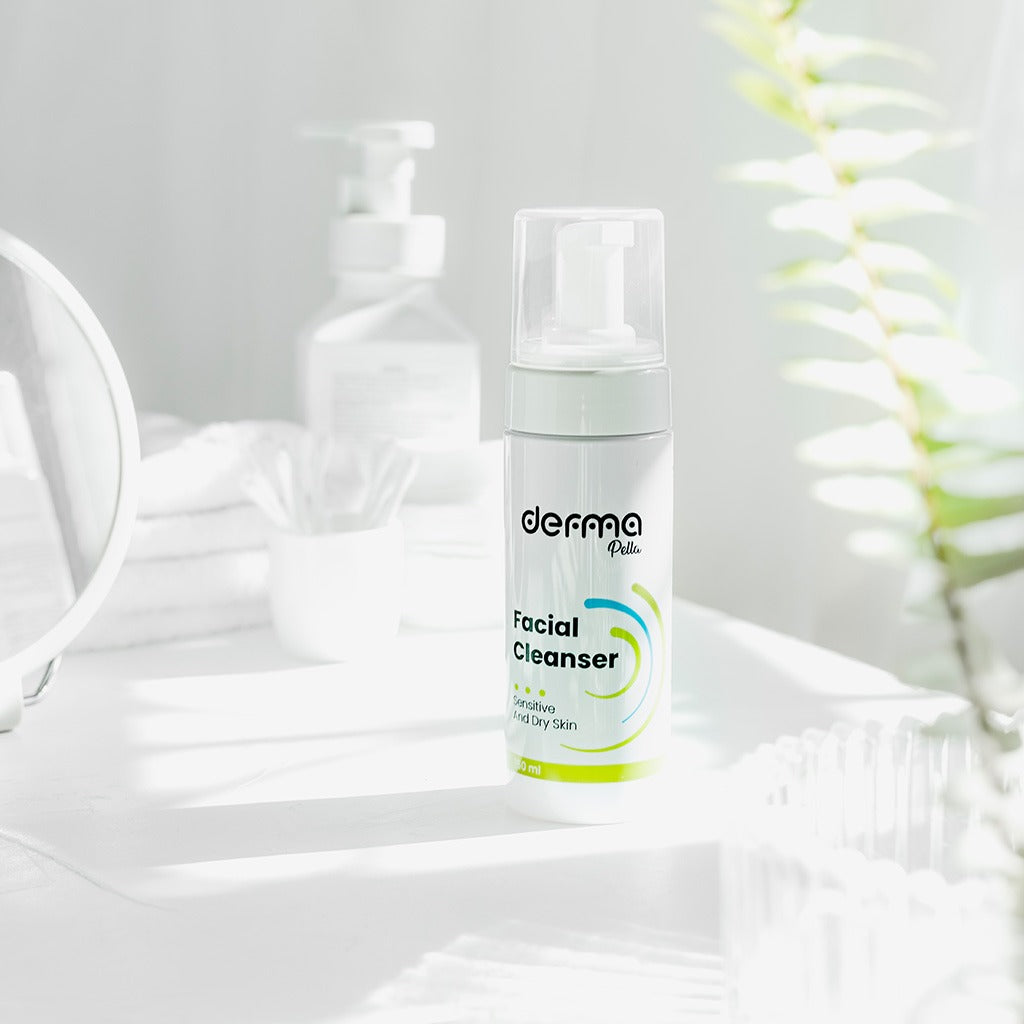 Derma Pella Facial Cleanser With Aloe Vera For Sensitive & Dry Skin 150ml - Easy Pharmacy LLC