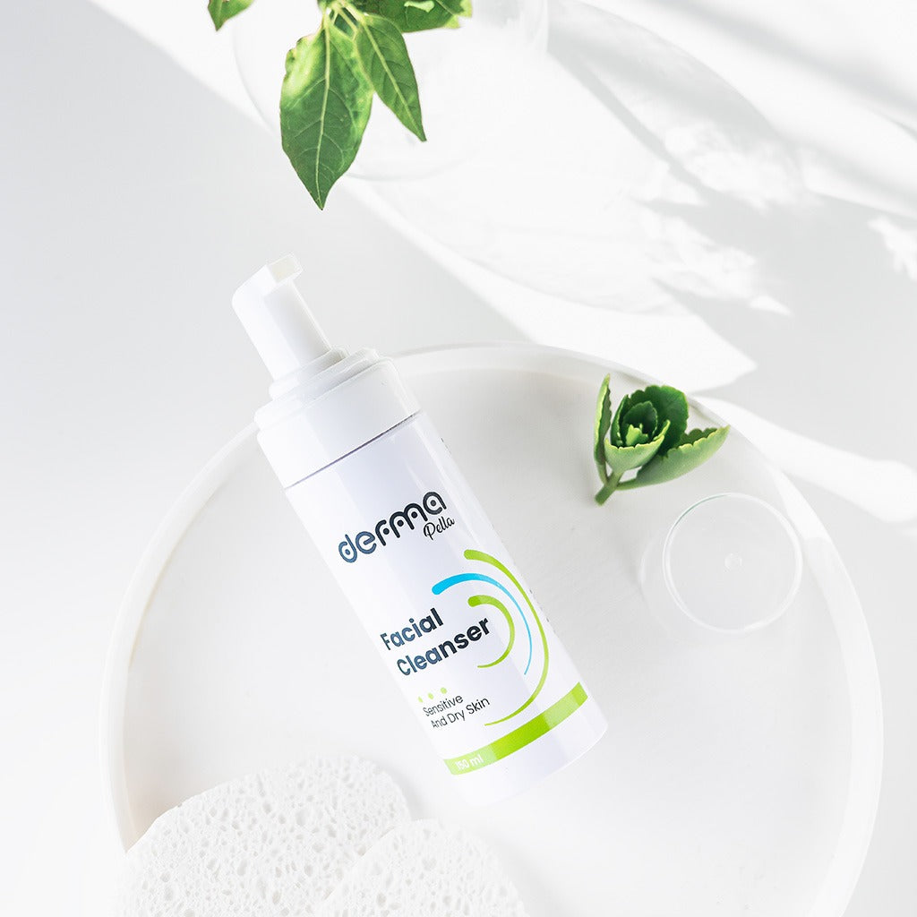 Derma Pella Facial Cleanser With Aloe Vera For Sensitive & Dry Skin 150ml - Easy Pharmacy LLC