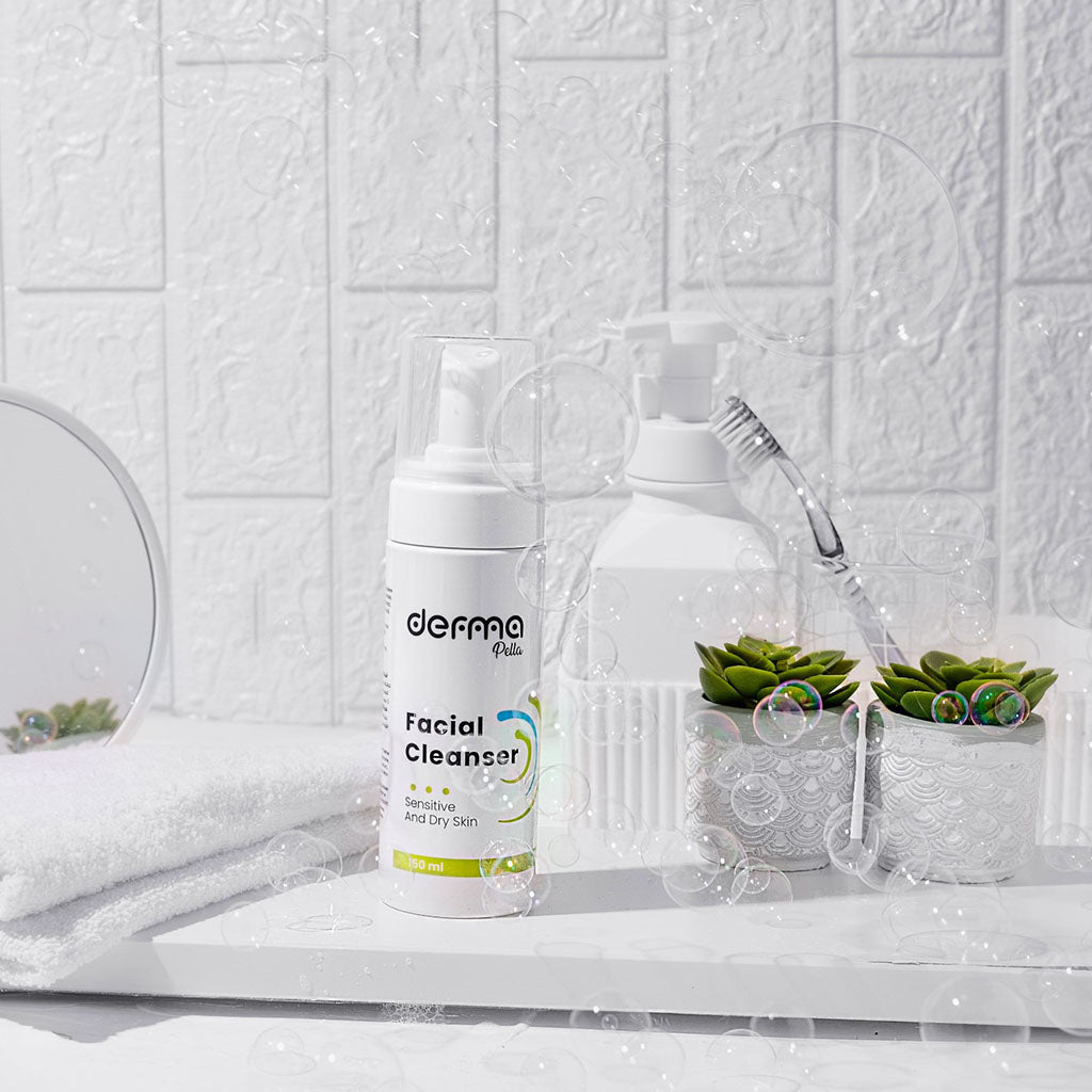 Derma Pella Facial Cleanser With Aloe Vera For Sensitive & Dry Skin 150ml - Easy Pharmacy LLC