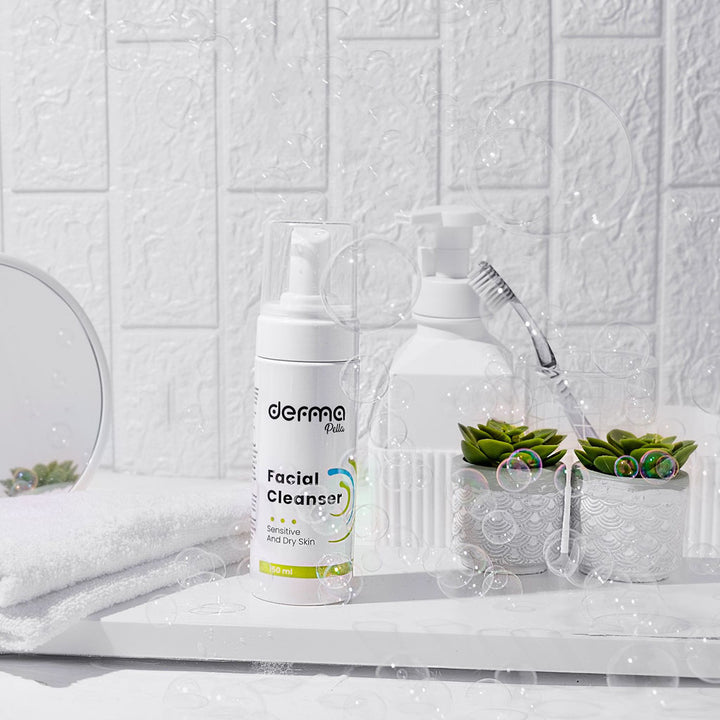 Derma Pella Facial Cleanser With Aloe Vera For Sensitive & Dry Skin 150ml - Easy Pharmacy LLC