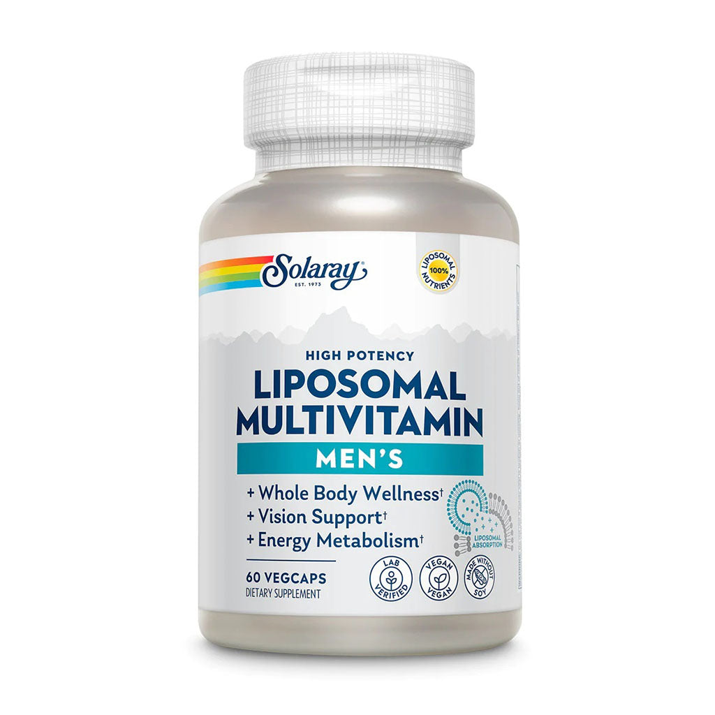 Solaray Liposomal Multivitamin Men's Vegetarian Capsules For Whole Body Wellness, Healthy Vision & Energy Metabolism, Pack of 60's - Easy Pharmacy LLC