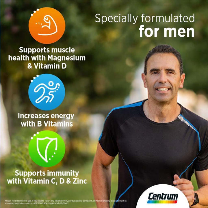 Centrum Men's Multivitamin Supplement Tablets, Pack of 60’s - 25% Off PROMO PACK - Easy Pharmacy LLC