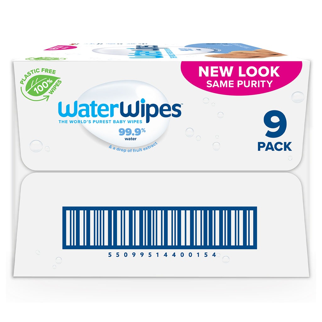 WaterWipes Original Plastic Free Baby Wipes, 9 Packs Each of 60 Unscented Wet Wipes - Easy Pharmacy LLC